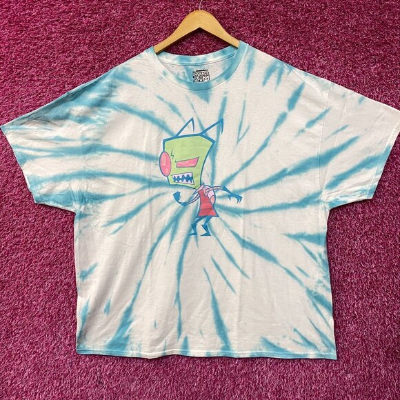 Nickelodeon Invader Zim Tie-Dye Cartoon T-Shirt 2XL - Picture 1 of 4